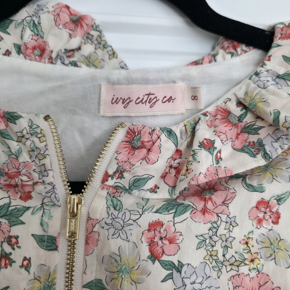 Ivy City Co Chelsea Dress in Cream Floral (Liberty Fabric 100% Cotton) - Picture 4 of 8